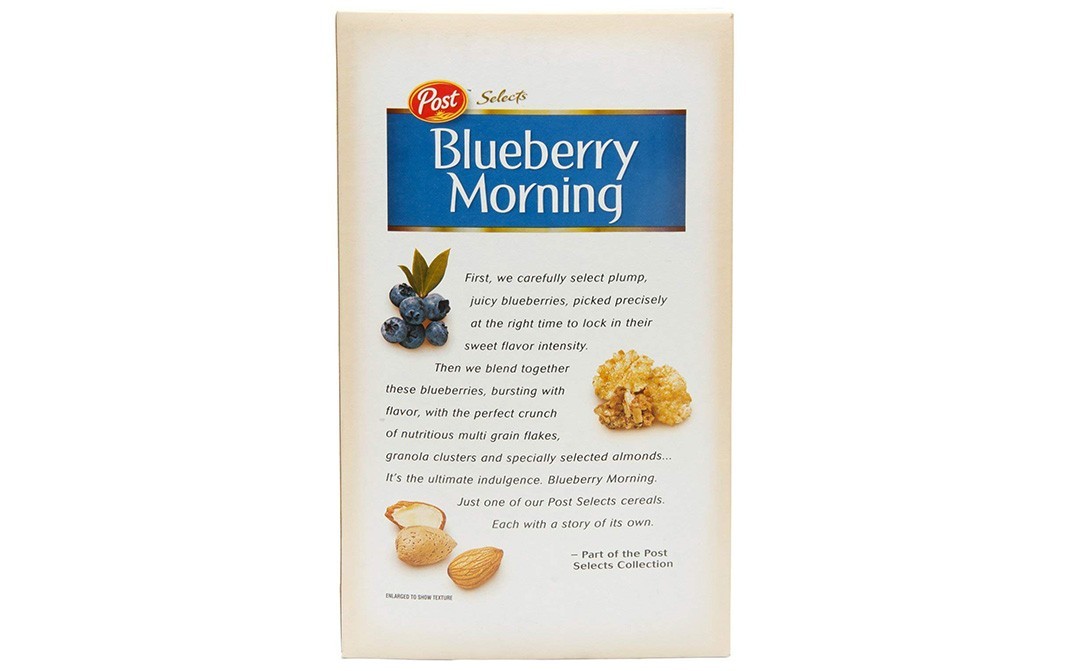 Post Great Grains Cereal - Blueberry Morning   Box  382 grams